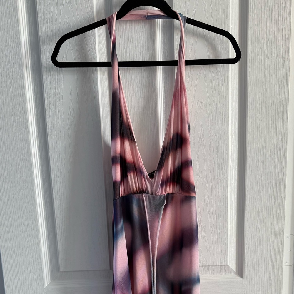 PrettyLittleThing Pink and Purple Gradient Dress